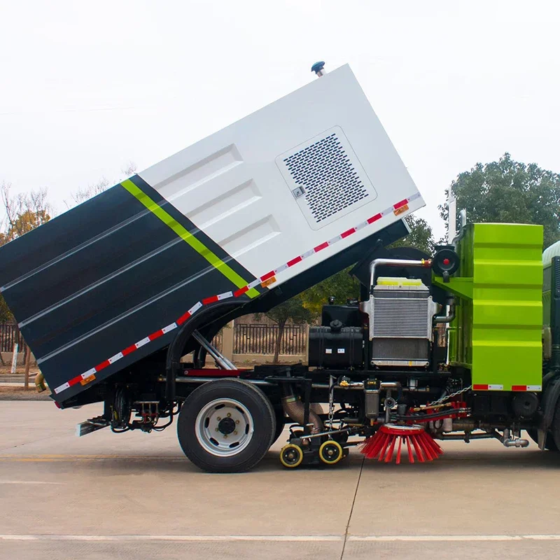 POHIR Vacuum Road Street Cleaning Sweeper Dust Truck Mounted Sweeping Machines Floor Mobile Street Sweeper Car - Image 6