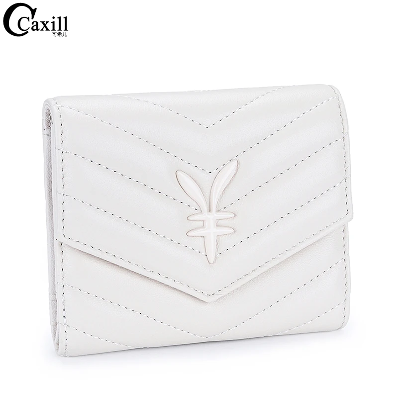 

Luxury Quilted Design Real Leather Female Wallets Multifunction Small Soft Sheepskin Coin Purse Card Holder Money Bag for Women