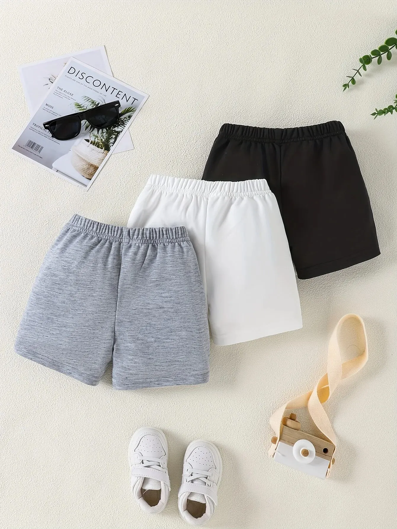 3 piece summer casual boy sports outdoor basketball sweatpants comfortable breathable black gray white shorts set boy sports shorts set