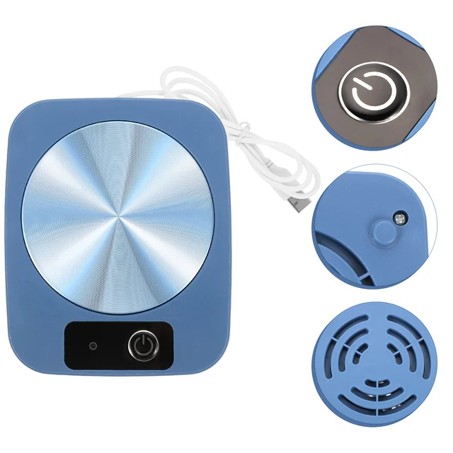 Melegebb Csésze Alátét Kávé Gyanta Elektromos Kúrófal Fűtött Íróasztal Melegítő Intelligens Bögre Gravitáció Érzékelő Szőnyeg Usb Lemez Fűtés - Image 4