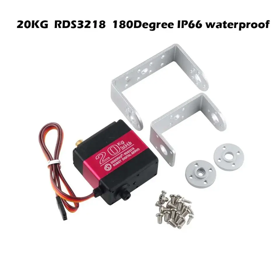 HV Robotic Digital Servo 160kg 150kg 80kg 60kg 35kg 25kg 20kg 17kg Metal Gear Servo Double-Shaft High Torque 180/270 Degree IP66 image 22