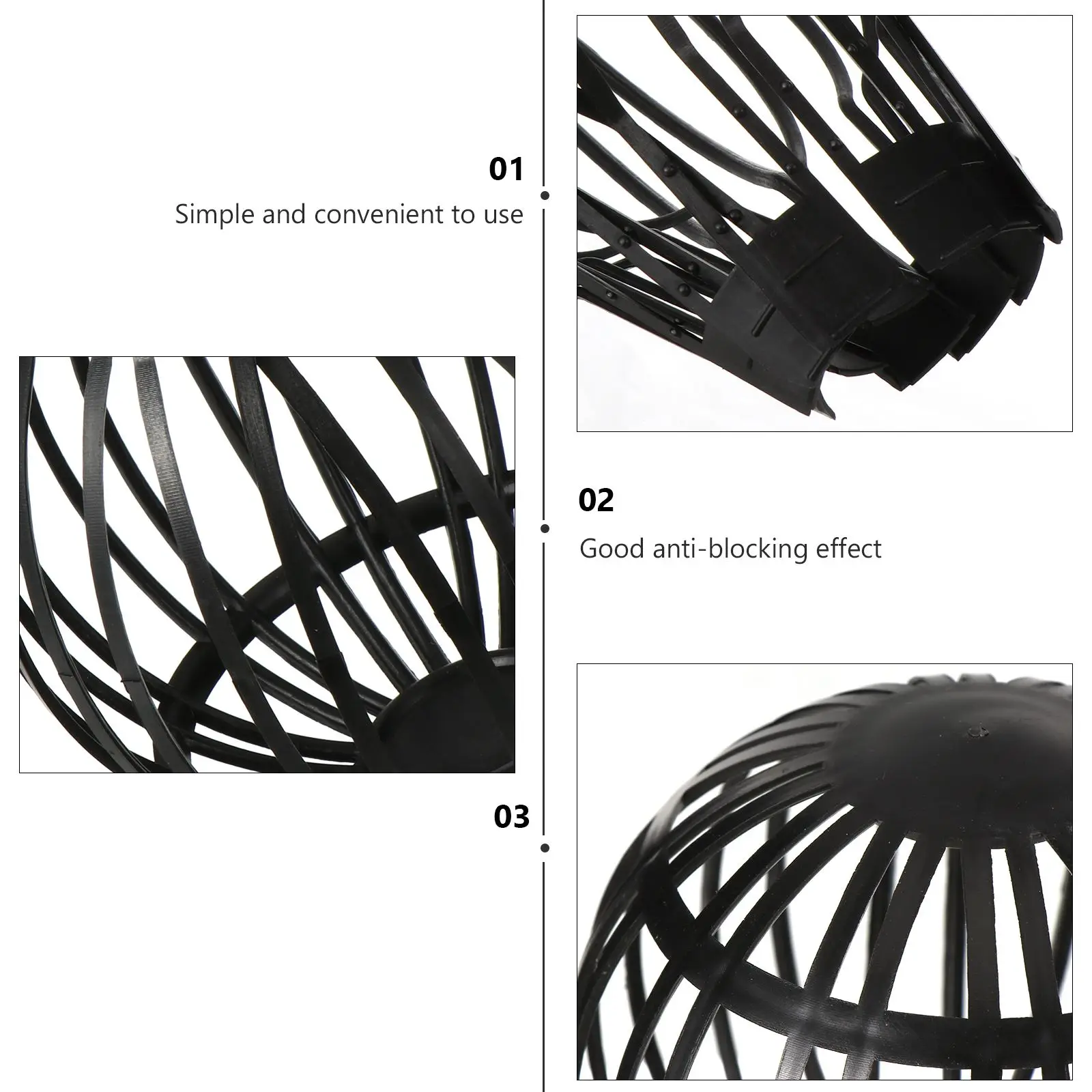Sink filter 4Pcs gutter strainer drain filter guard roof downspout guards rain sink covers floor leaf screen home drainage cover gutters