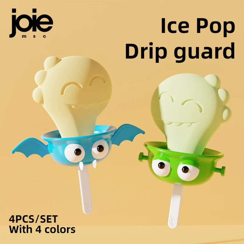 Joie Drip-Proof Popsicle Rack Ice Pop Guard Anti-Drip Ice Cream Bracket Reusable Portable Popsicle Protector for Kids Cream popsicle rack