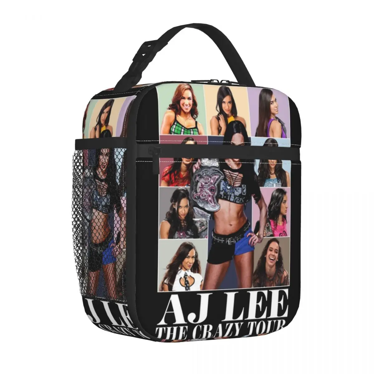 AJ Lee The Crazy Tour 절연 점심 가방 열 가방 재사용 가능한 대용량 토트 도시락 상자 남성 여성 학교 피크닉