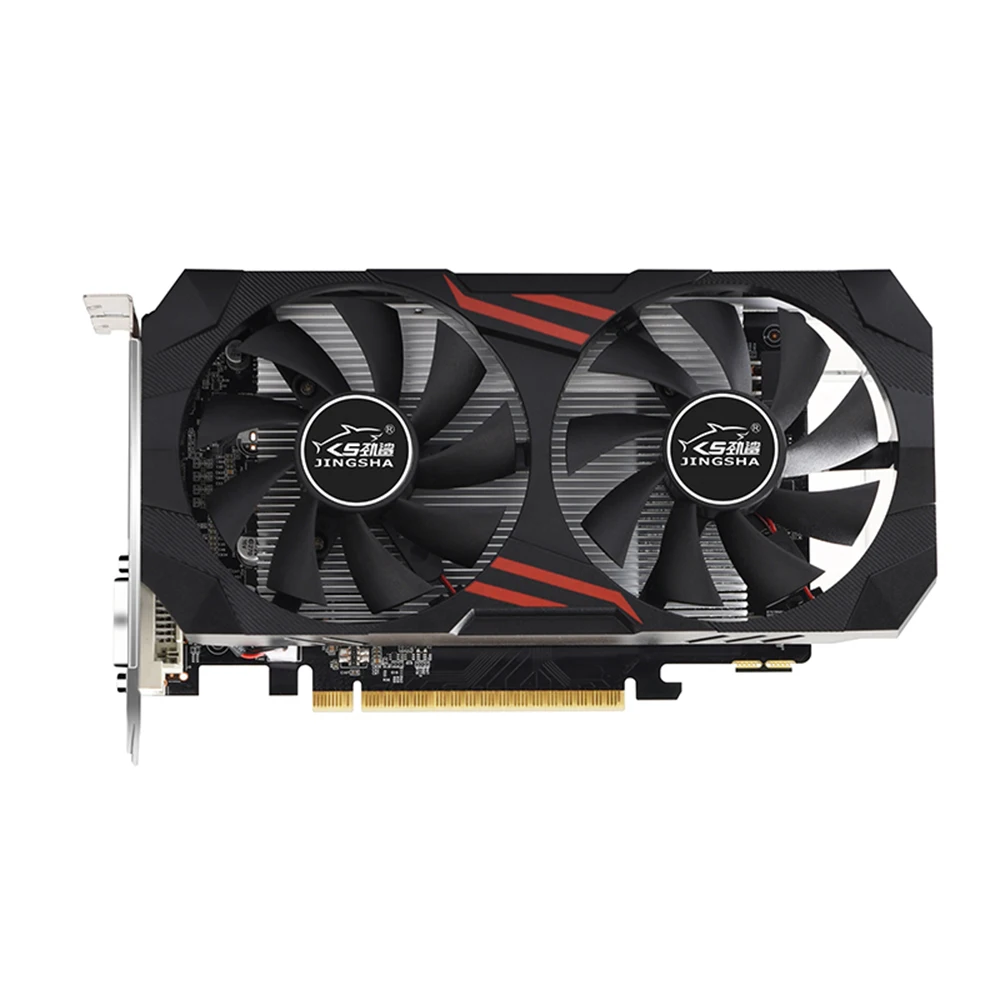 good video card for gaming pc JINGSHA GTX1050TI Gaming Graphics Card 4GB/GDDR5/128bit Memory 2 Cooling Fans Design Clear Image Quality DP+HD+DVI Output Ports gpu computer Graphics Cards