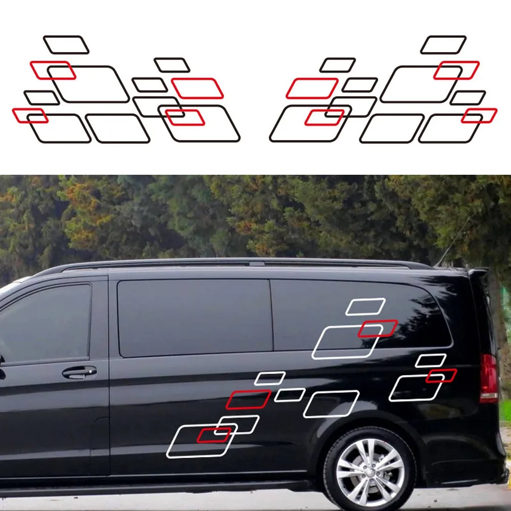 10 Pz/Lotto Adesivi Per Auto Per Mercedes Benz Vito V Class Viano W447 W639 W638 Accessori Tuning Camper Van Graphics Decalcomanie In Vinile