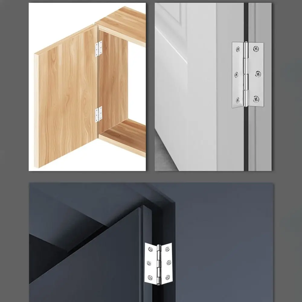 1Pcs Window Accessories Door Hinges 201 Stainless Steel 1/1.5/2/2.5/3 Inch Furniture Hardware Folding Aluminum Core Cross Hinge