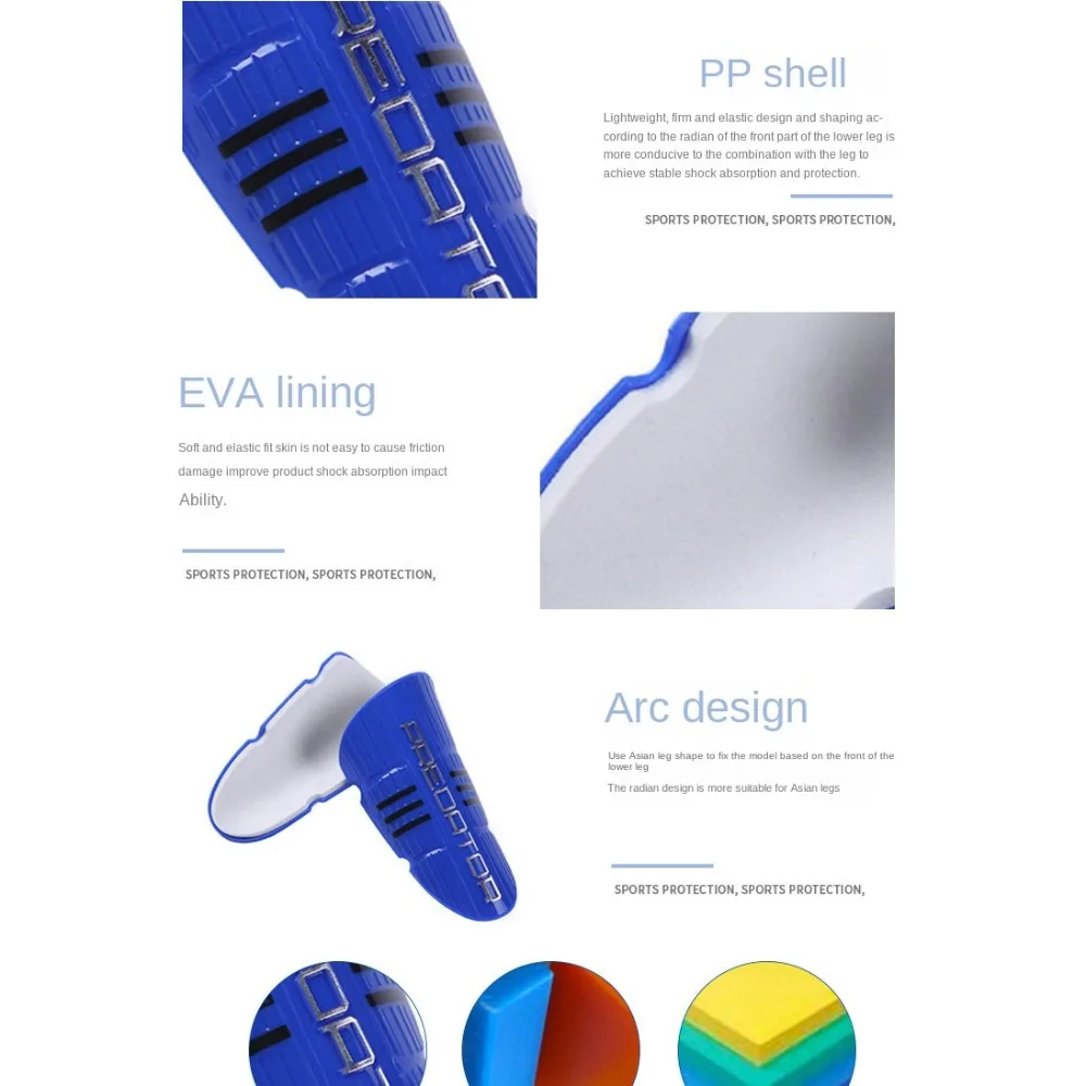 PP + EVA Football Shin Guard 6 Colors Breathable Leg Protector for Men and Women Sports Safety Accessories shin guard pads soccer shin guards kickboxing leg guards kickboxing shin guards