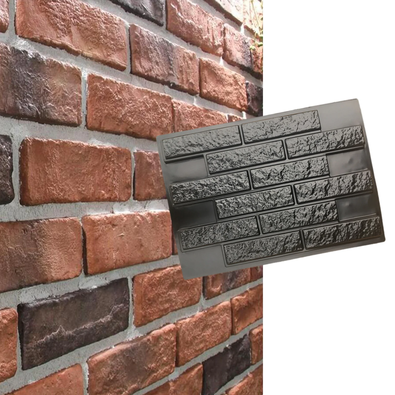Concrete Molds Decor Wall Stone Tiles Brick Molds Garden House Cement Patio Stone Mold Paver Walk Mould DIY Decor Paving