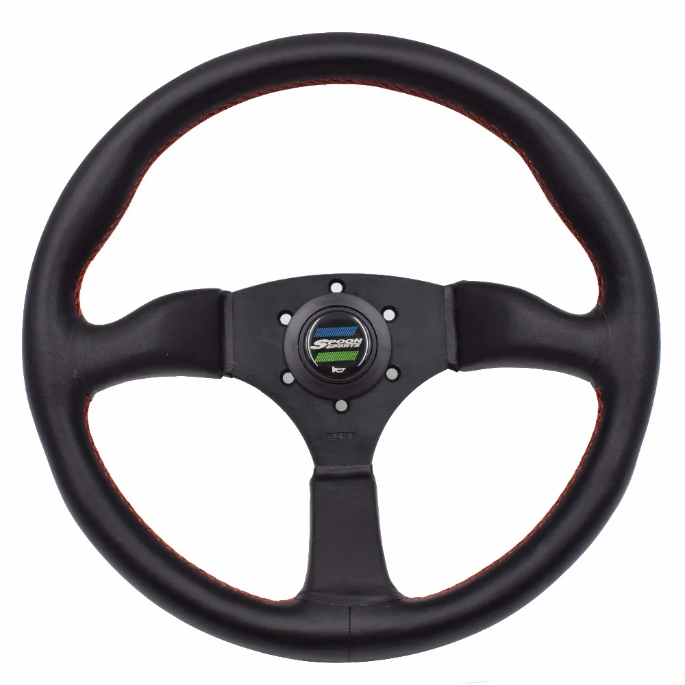 TMI アメリカ製 GT 14インチ ステアリングホイール レザーハーフラップ スプーンスポーツカーレースパフォーマンスチューニングスポーツ