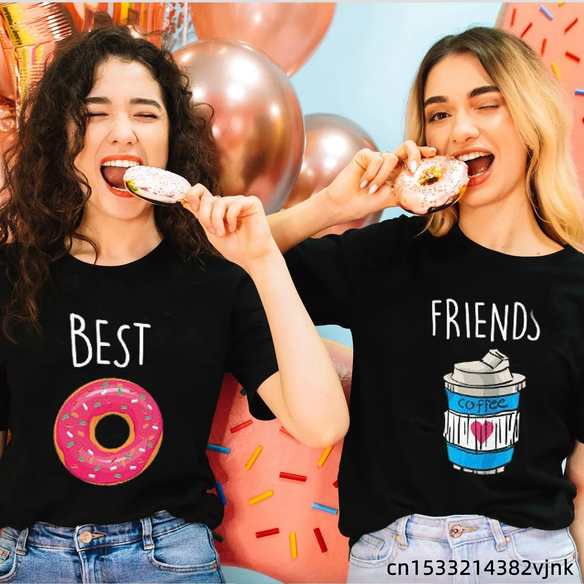 

Doughnuts Best Friends Print BFF Long Distance Going Away College gift any STATE or COUNTRY Tank Top Texas Florida 2024 Cotton