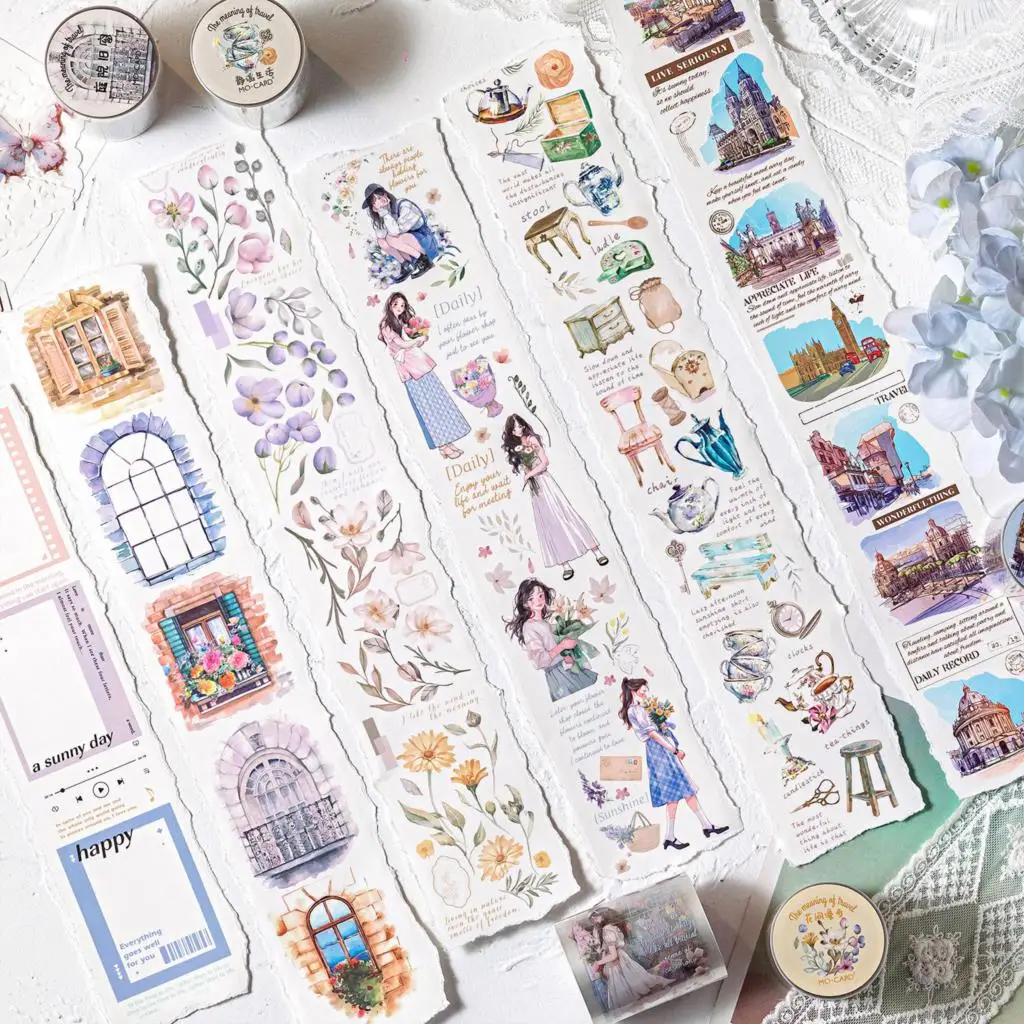 

10pcs/1lot Decorative Adhesive Tapes The Meaning of Travel Masking Tapes Scrapbooking DIY Paper Japanese Stickers