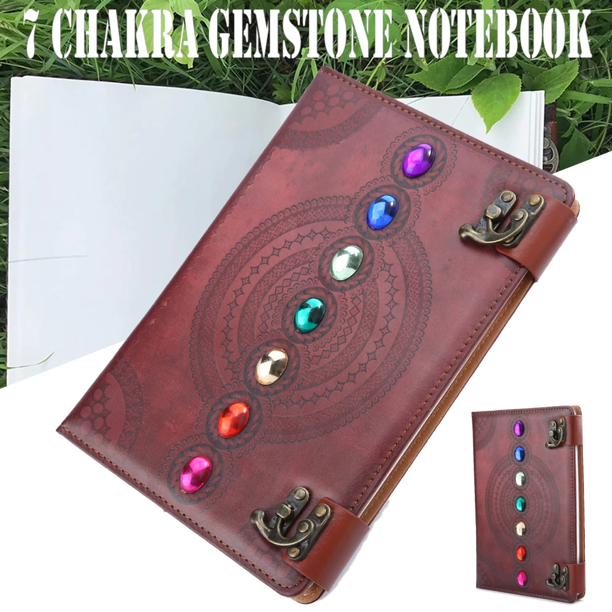 New Arrival Diary Weekly Planner Notebook Chakra Gemstone Leather Work Study Plan Notepad Journal Notebook Stationery new arrival 52 sheets business memo pad planner notepad daily to do it study schedule plan paperlaria school office stationery