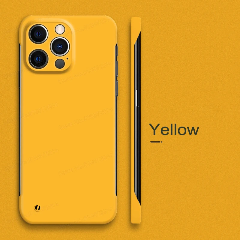 Sleek Matte Frameless Phone Case – Ultra Thin & Durable Hard Back Cover