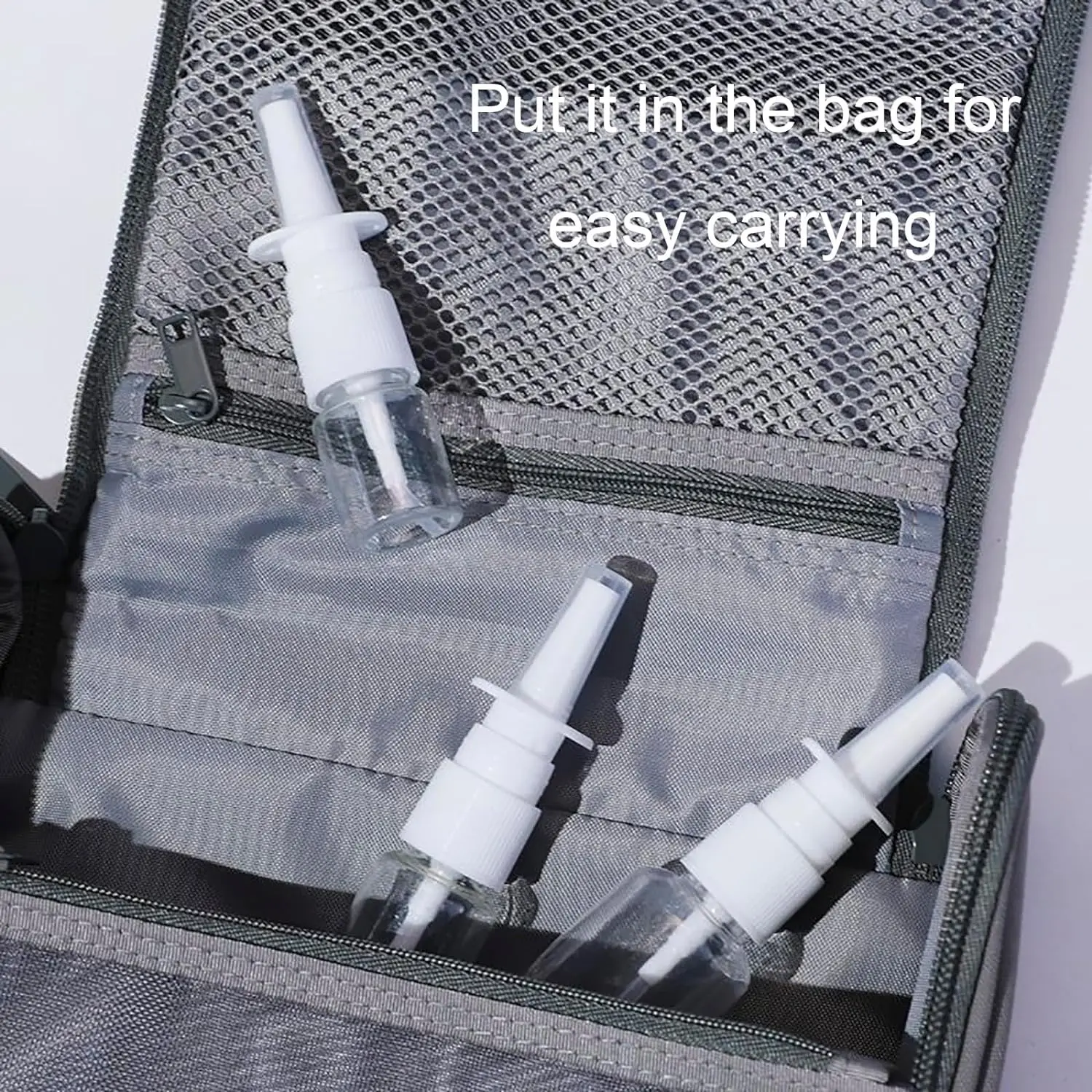 5PCS 10ml-60ml Empty Plastic Nasal Spray Bottles Pump Sprayer Mist Refillable For Medical Packaging