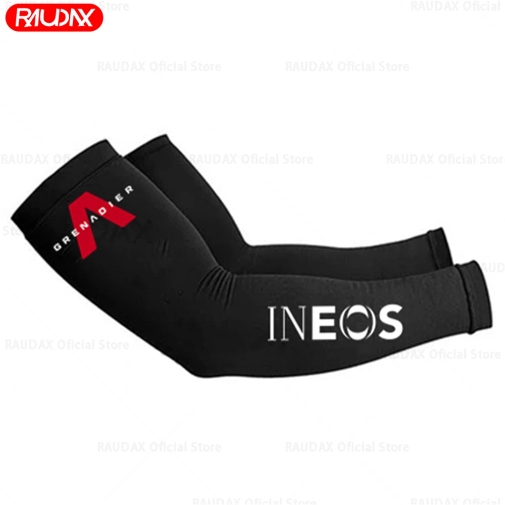 2025 Team Ineos Grenadier Leg Warmers Black UV Tection Cycling Arm Warmer Breathable Bicycle Running Racing MTB Bike Leg Sleeve 3
