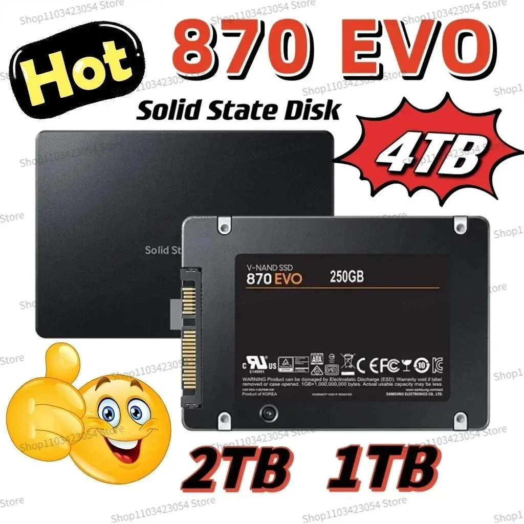  ָ Ʈ ̺ ϵ ũ, 4TB SSD 870EVO, 2.5 ġ Sata III, 2TB SSD ̺ ϵ ũ, ũ ǻ ũž ƮϿ