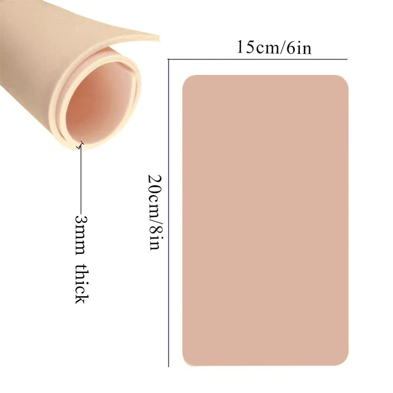 30/20/10/5Pcs Silicone LASTJUDG Tattoo Practice Skin Professional Double Fake Tattoo Skin For Permanent Makeup Beginner