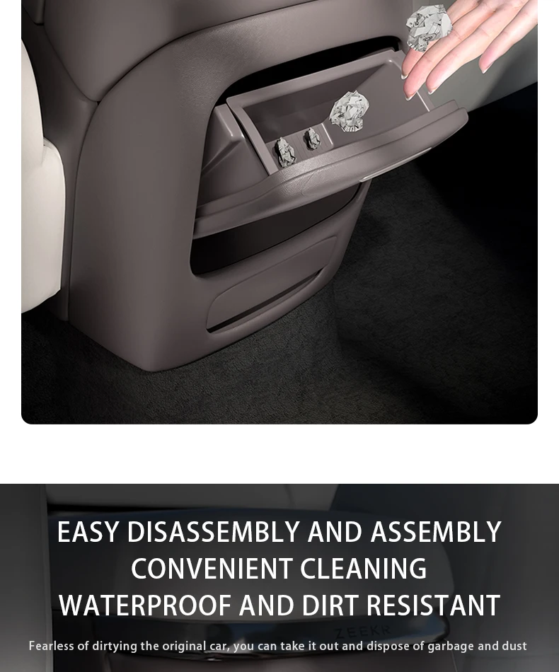 For ZEEKR 7X Rear air outlet storage box Silicone storage box at the back of the