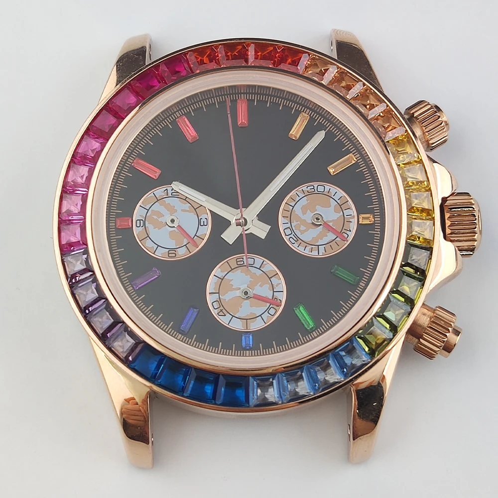 8.5*13*13.5mm VK63 Daytona Watch Hands Luminous Rainbow Hands Dial 29.5MM VK63 Movement Replacement Parts Watch Accessories watch accessories