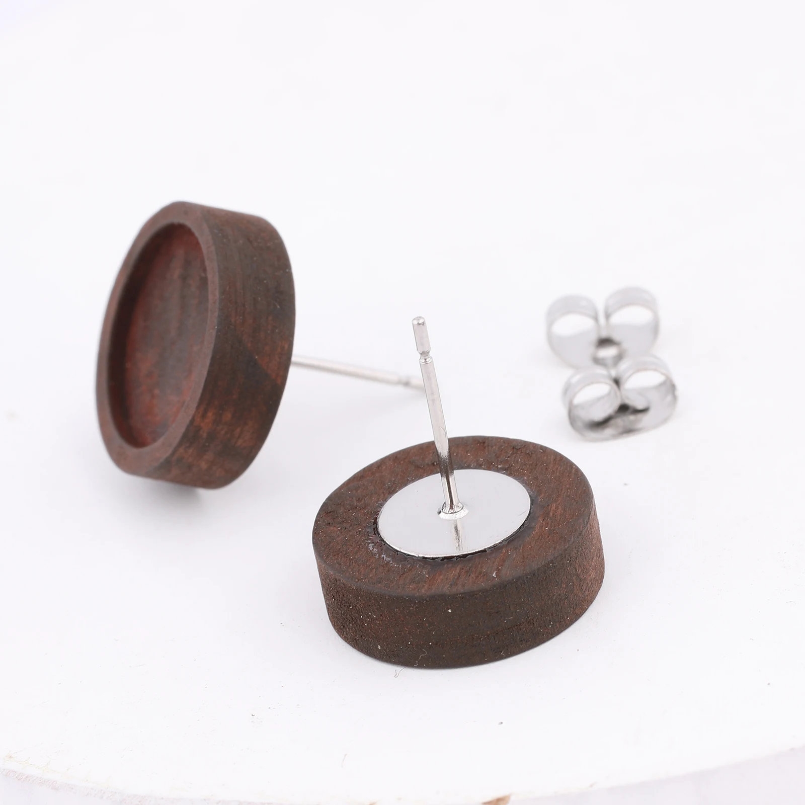 Misura 8mm 10mm 12mm 14mm 16mm Cabochon Rame Argento Orecchini Lunetta Anello Vuoto Base Per Fare FAI DA TE K05122  36