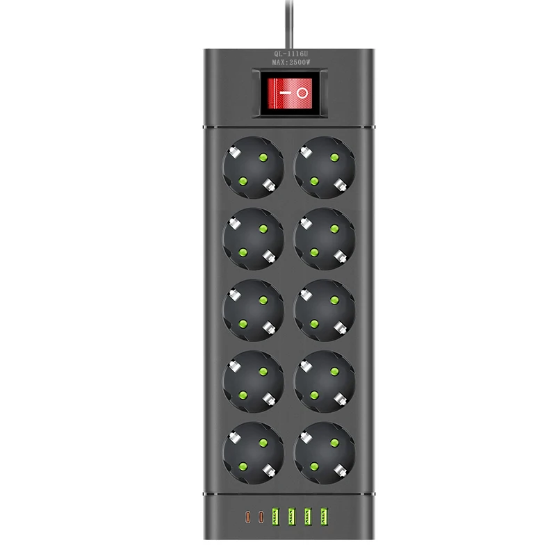10 Socket-Black