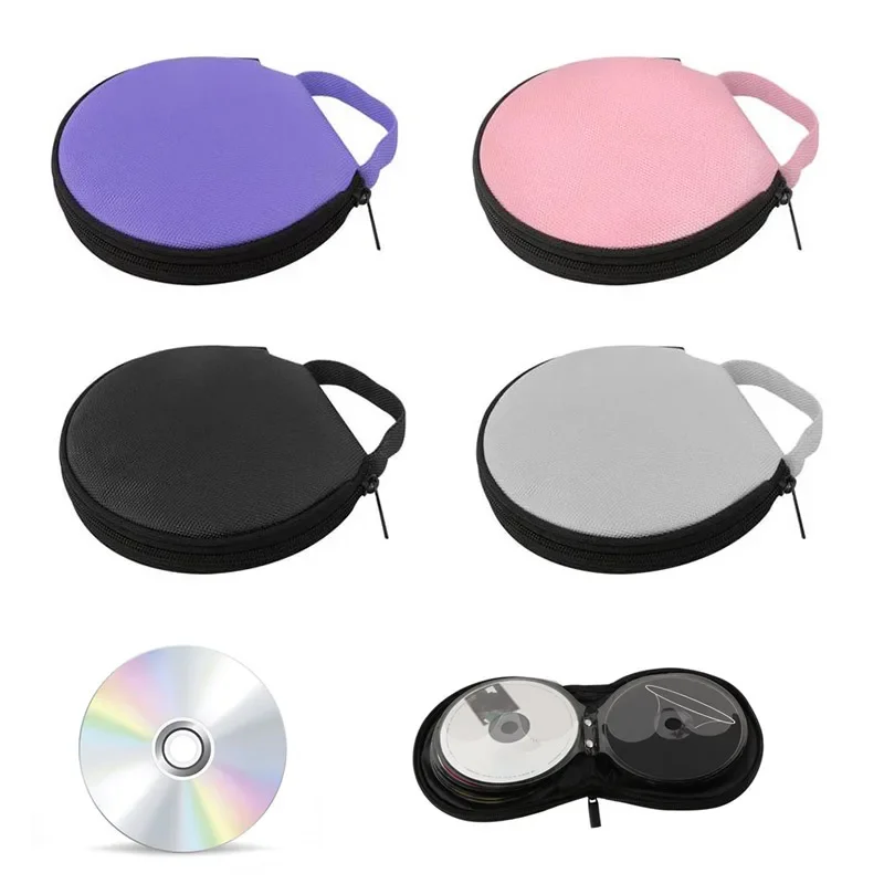 CD DVD Storage Bag CD DVD Storage Case 20 Capacity Portable Disc CD DVD Wallet Storage Organizer Case Boxes Holder CD Sleeve Bag Album Box Cases with Zipper