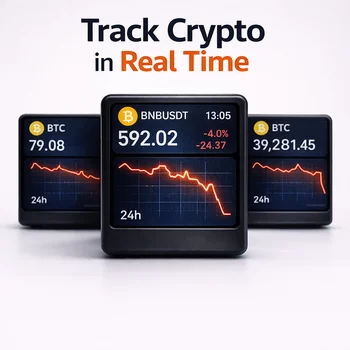 GeekMagic Real-Time Crypto Price Display Mini Market Monitor 1