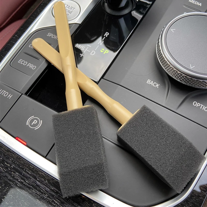 Mini AC Vent Cleaning Brushes Soft Sponge Head Detailing Tools for Car Air Outlet Interior Dash Grille