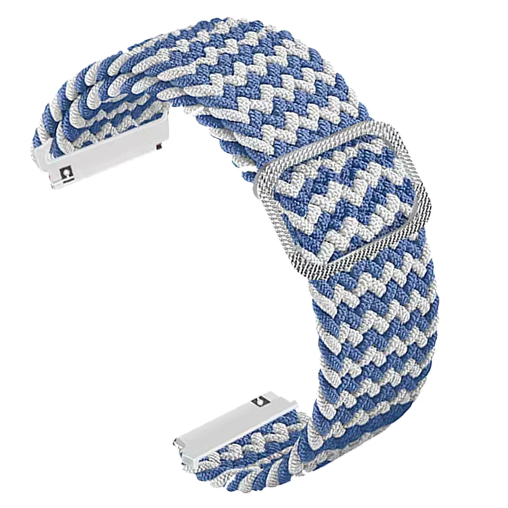 Nylon Braided Loop Strap - Breathable and Durable Replacement Band, 20/22mm