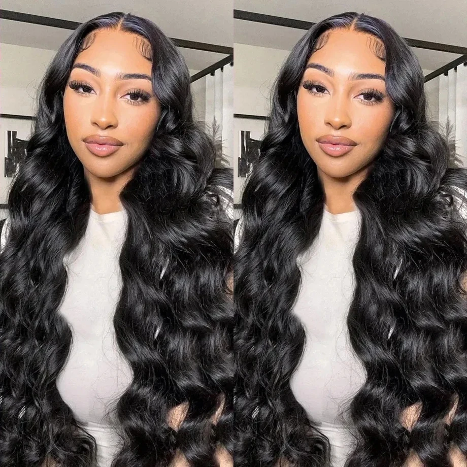

13x6 Lace Front Body Wave Human Hair Wig 13x4 180 Density Pre Plucked Hd Transparent Frontal Brazilian Wig For Woman