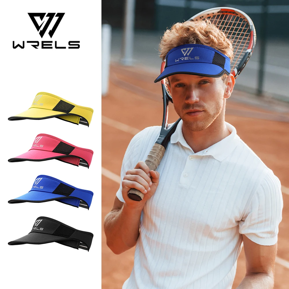WRELS Cooling Stretchy Visor Men Mesh Baseball Cap Summer Outdoor Sports Cap Lightweight Running Sun Protection Visor No Slip Ca yoga baseball hats