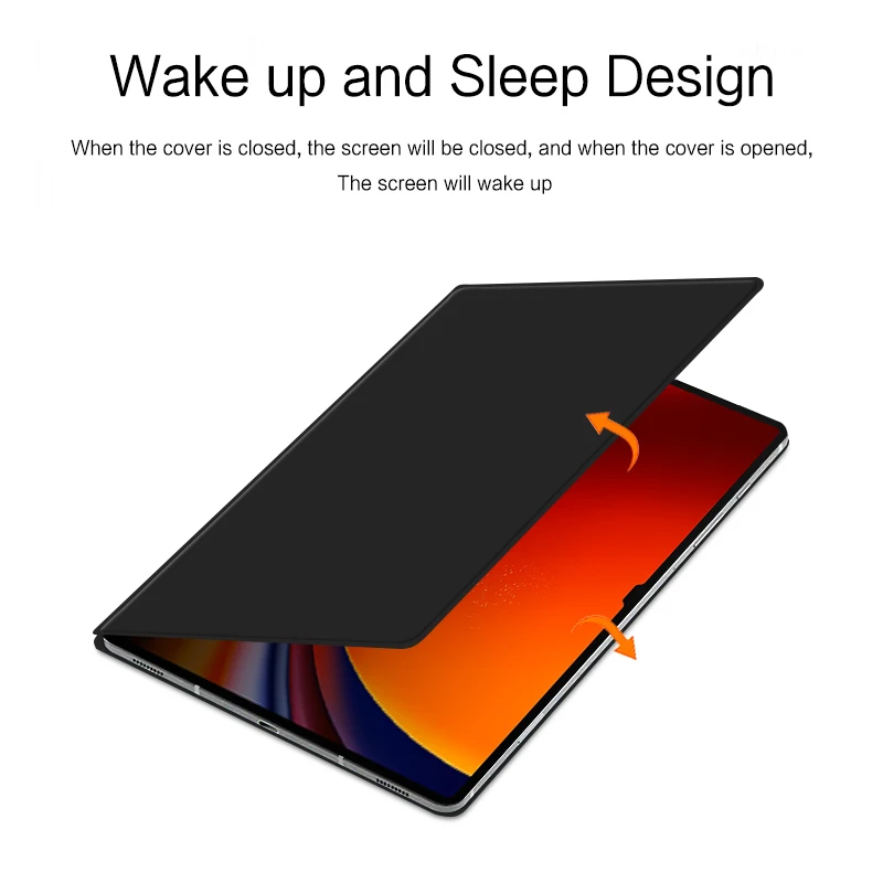 HUWEI 마그네틱 케이스, 삼성 갤럭시 탭 S9 울트라 14.6 SM-X910 SM-X916B 플립 스탠드 커버, 탭 S9, S9 플러스 태블릿 스마트 케이스