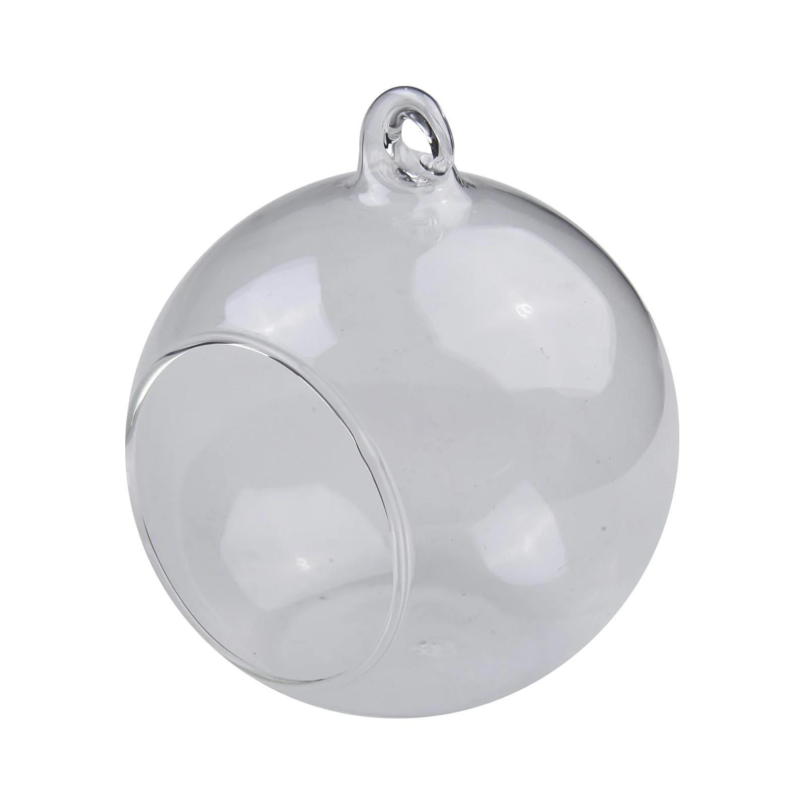 8/10cm Transparent Glass Candle Holder Hanging Glass Ball Vase Succulent Plant Terrarium Container Flower Pots For Home Garden 3