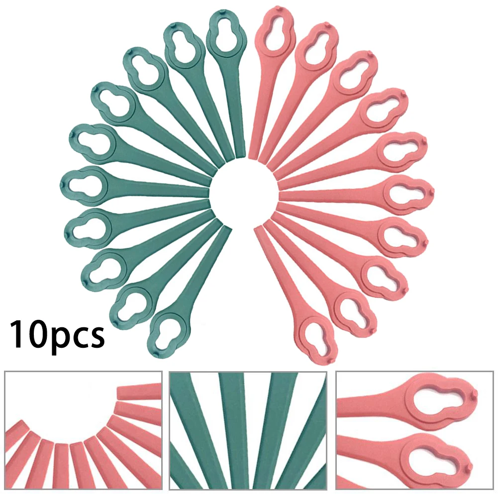 10 Pcs 85/95mm Mower Blades Plastic For Aldi Ferrex FAR 20-1 20V/40V Cordless Grass trimmer Garden Tools Accessories Lawn Mower Blades