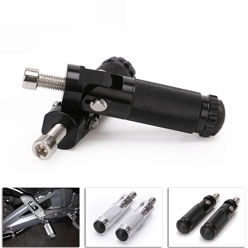 Motorcycle Folding Footrests 2pcs Motorbike Footpegs Universal CNC Aluminum Motor Foot Rests Pegs Rear Pedals Set Parts motorcycle accessories motorcycle foot pedals motorcycle footrests
