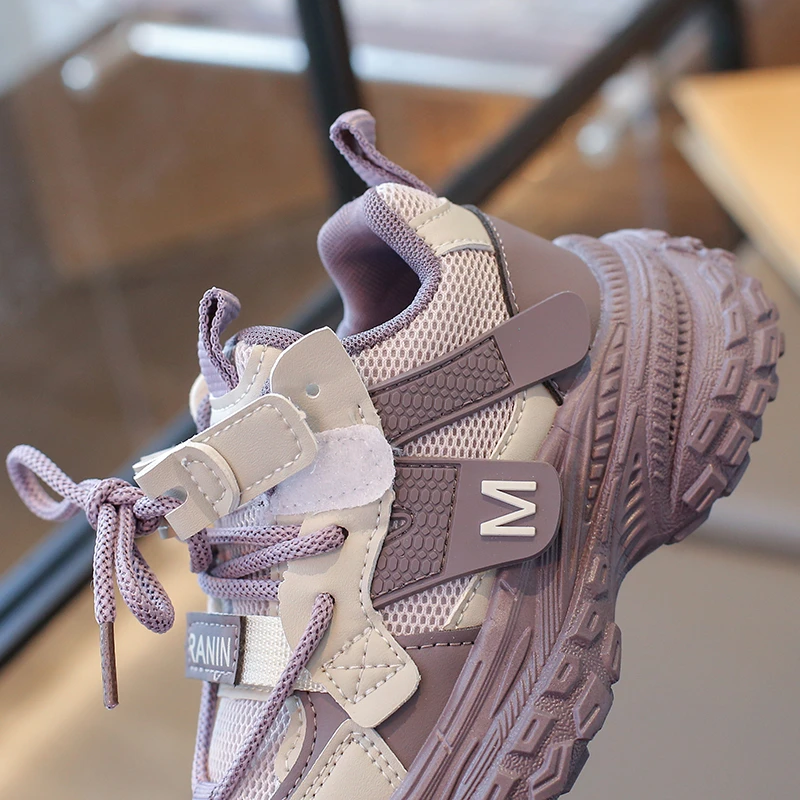 Casual Chunky Sneakers for Kids Soft Sole Autumn School Shoes