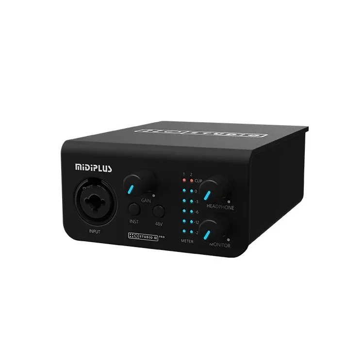midiplus Audio Interface Mixer Professional Recording Studio Audio Interface Sound Card Live Stream External Sound Cards