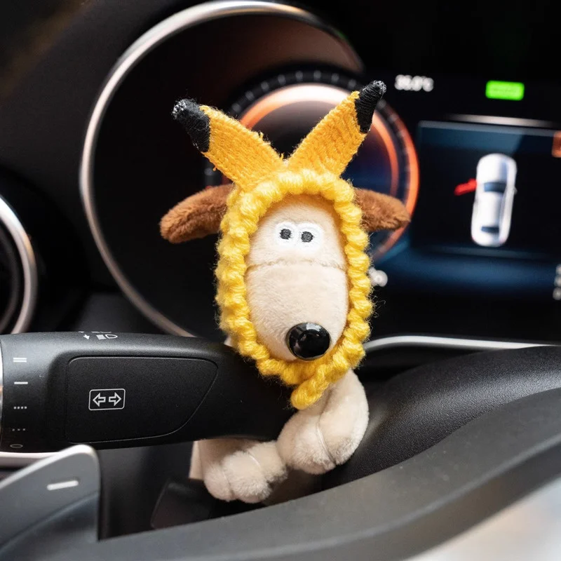 New Style Car Suspension Decoration Cute bowknot dog car wiper doll  personalized car plush doll decoration creative gift car interior decoration  accessories