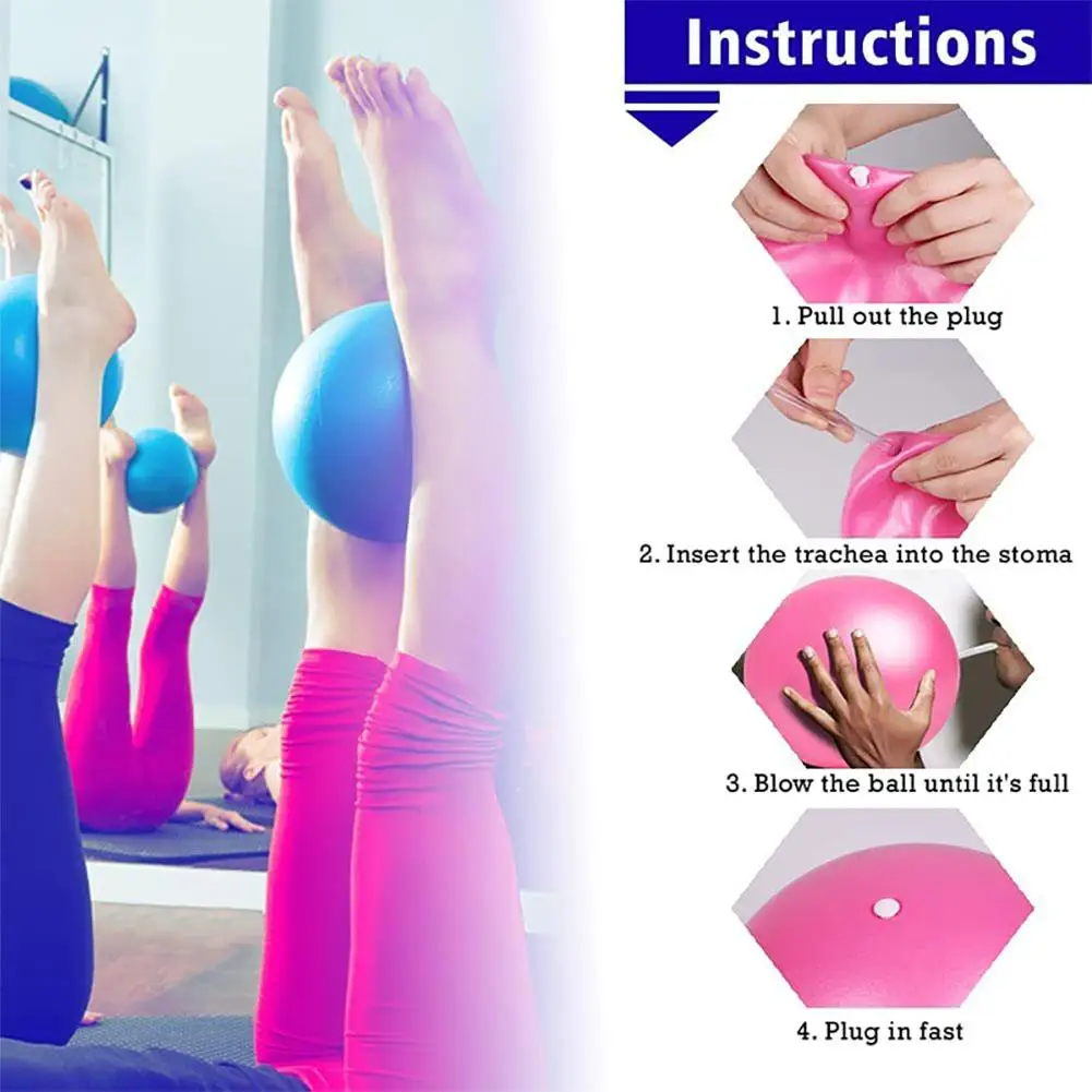 25cm Pilates Yoga Ball explosions geschützter Indoor Balance Gymnastik ball für Yoga Pilates Ballett Körperform ungs geräte Großhandel