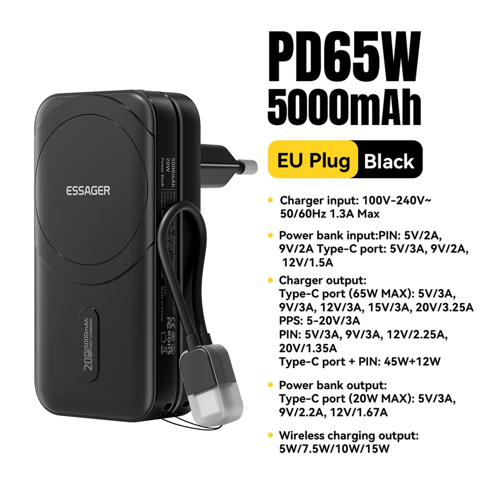 65W EU Black