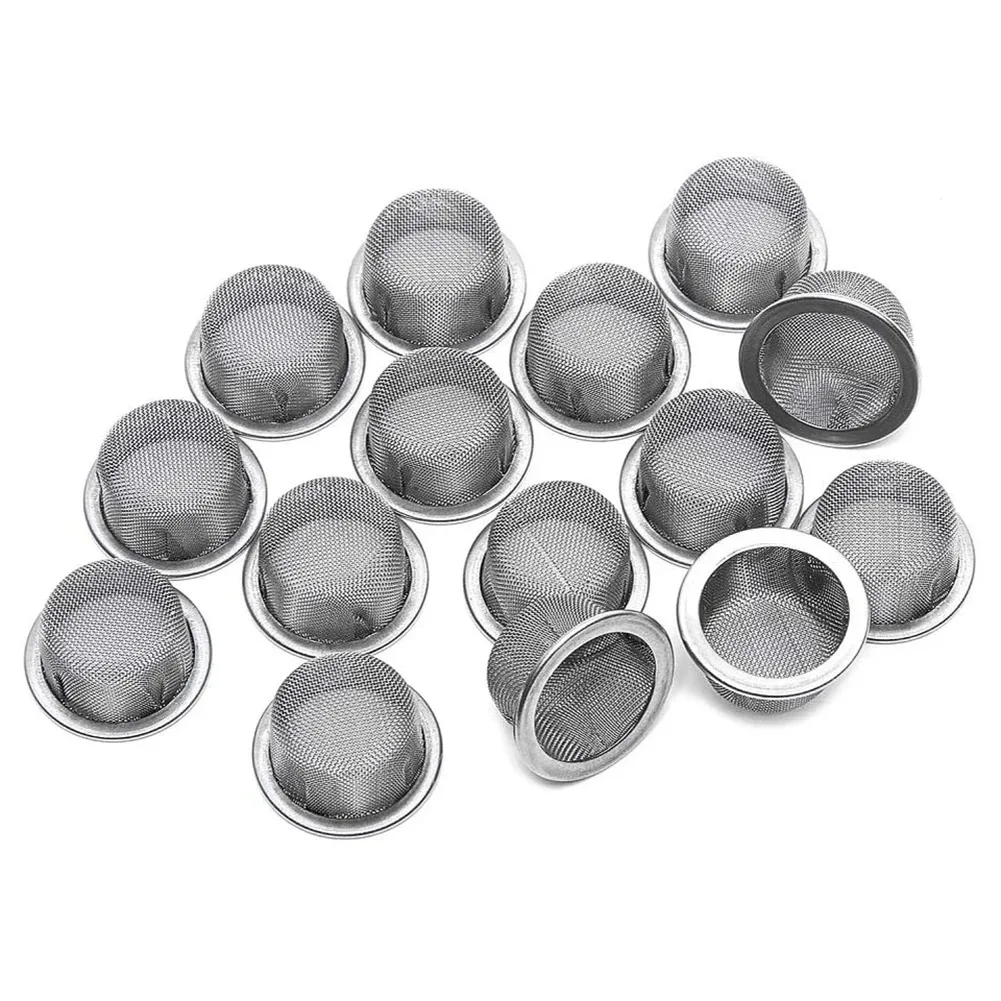 Tobacco Smoking Pipe Metal Filter 16mm Diameter 10/20/50Pcs Stainless steel Mesh Screen Pipe Filter Replaceable Accessories tobacco smoking accessories smoking pipe filters smoking pipe tobacco pipe smoking accessories