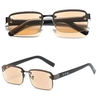 Lunettes de lecture demi-monture pour hommes et femmes, monture carrée, lunettes de presbytie, + 1.0 à + 4.0, mode 6