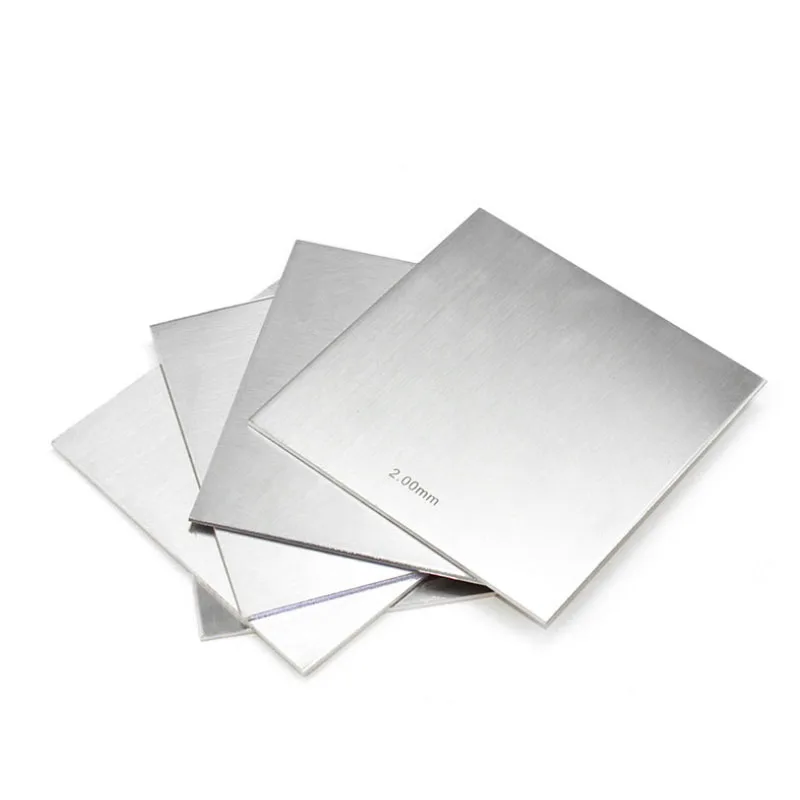 1Pc 304 Stainless Steel Square Plate Polished Plate Sheet Thick Thin Thickness 0.8/1/1.5/2/3mm