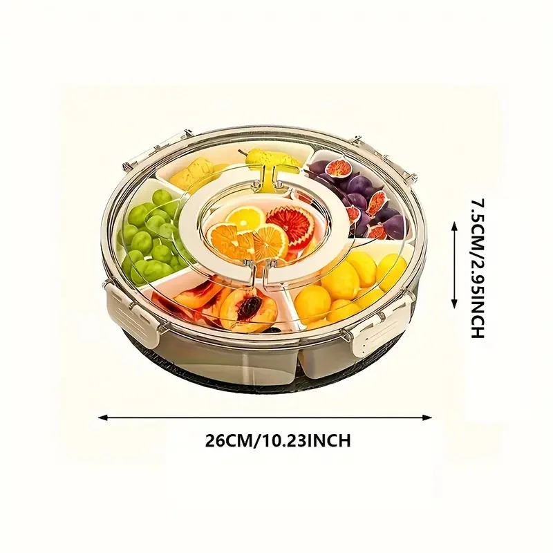 Rotating Snack Serving Tray 6