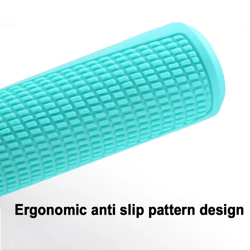 Rubber Shockproof Non-Slip Handlebar Grips with Aluminum Alloy Lock Cuffs for Balance and Mountain Bikes