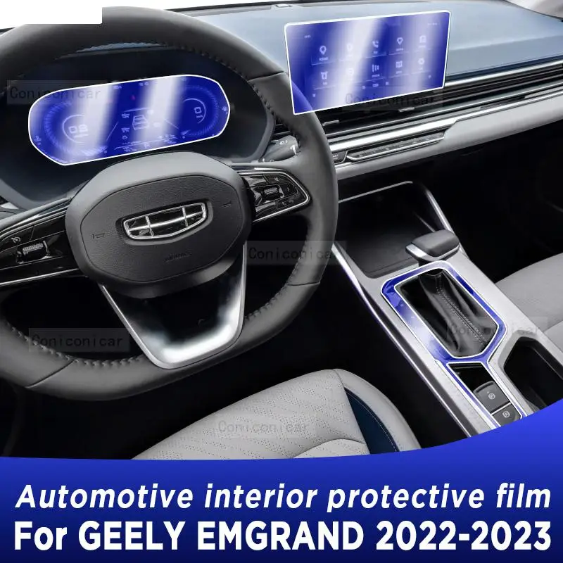 

For GEELY EMGRAND 2022 2023 Gearbox Panel Navigation Screen Automotive Interior TPU Protective Film Cover Anti-Scratch Sticker