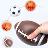 1/2/3PCS Mini Inflation Ball PVC Football Basketball Rugby Parent-kid Interaction Game Props Indoor Outdoor Sport Party Gift ZYF 4