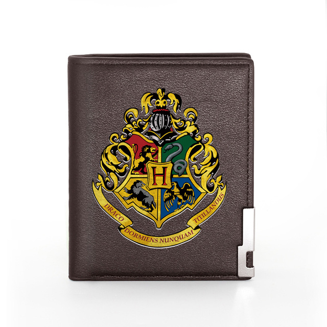 Nationale Sécurité Publique Printing Leather Wallet Men Women Billfold Slim Credit Card/ID Holders Inserts Short Purses