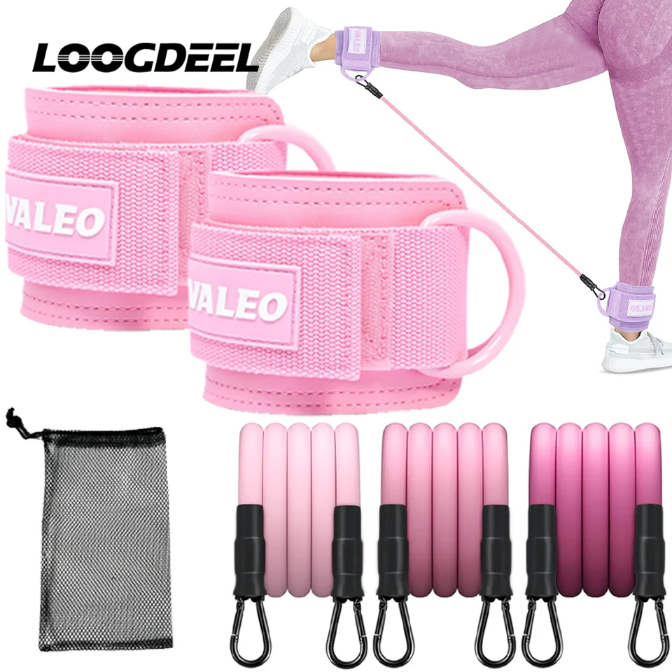 Ankle Straps Set 1Pcs Ankle Straps Set Foot Support Cuff Unisex Yoga Pilates Resistance Bands With Ankle Padd Weight Leg Training Brace